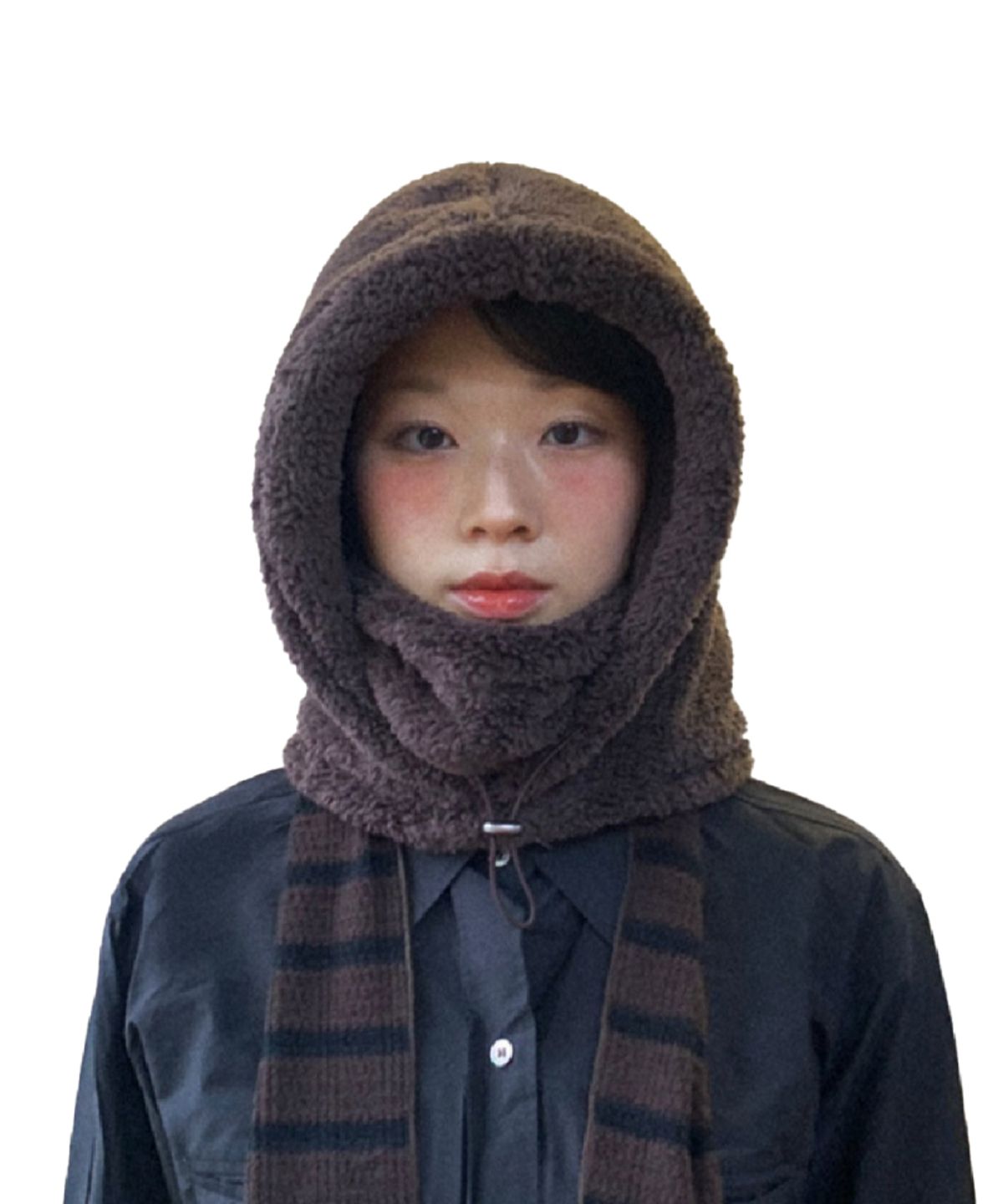 쿠키시(KOOKEESEE) 보아플리스 바라클라바_브라운