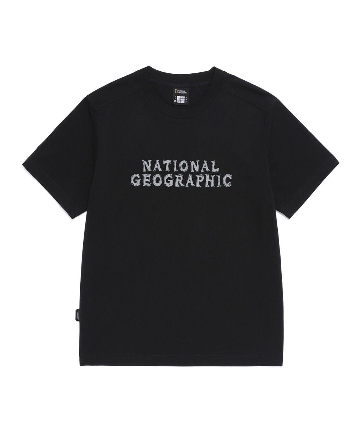 내셔널지오그래픽(NATIONALGEOGRAPHIC) N265UTS920 네오디 빅로고 반팔 티셔츠 BLACK