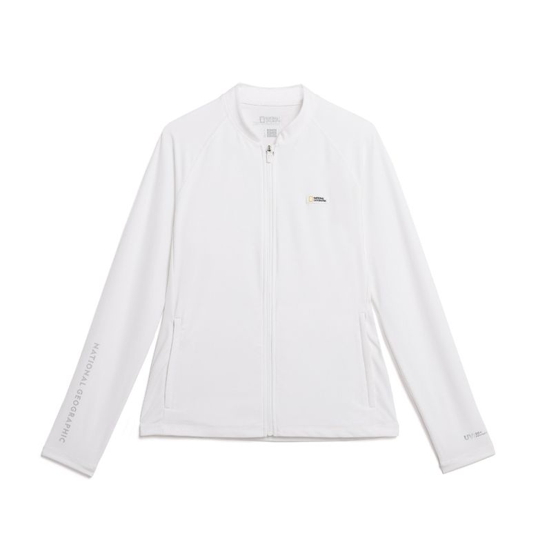 N242WRG700 여성 집업 래쉬가드 WHITE