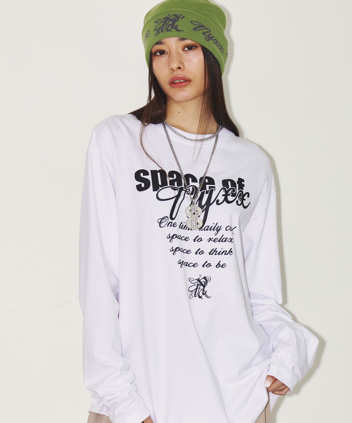엔와이엑스엑스(NYXX) CAPTION OF NYX LONG SLEEVE WHITE