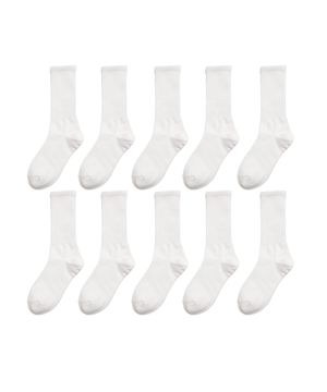 [10팩] 우먼 롱 스쿨 크루 삭스 (혼합선택가능)