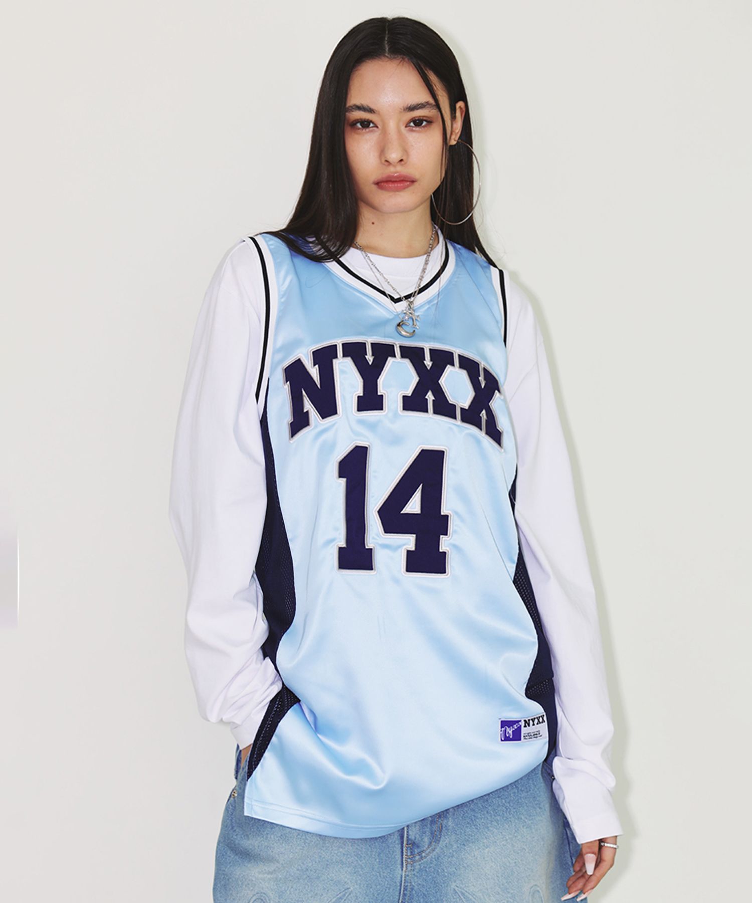 ★2025SS新作★NYXX★TEAM NYX BASKETBALL SLEEVELESS MUSINSA公式 | NYXX TEAM NYX BASKETBALL SLEEVELESS LIGHT BLUE