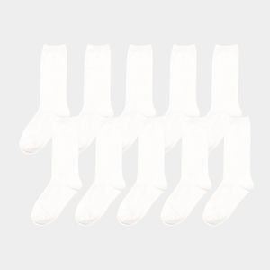 [10팩] 슬림 핏 크루 삭스