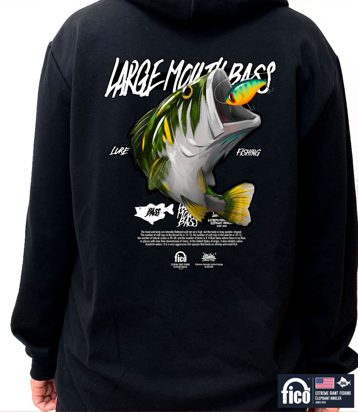 돌돌(DOLDOL) FICO-HOODY-138  익스트림 낚시 브랜드  피코 캐릭터 그래픽 후드티 후디