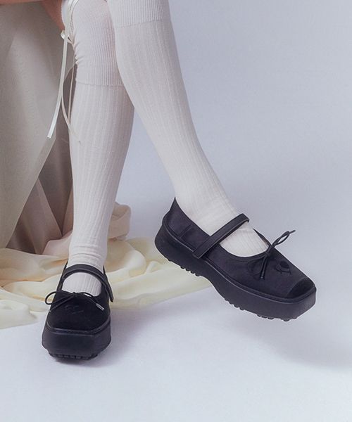 靴 flct Glow stud maryjane FLCT]Glow platform mary jane/aespaカリーナ着用 (flct