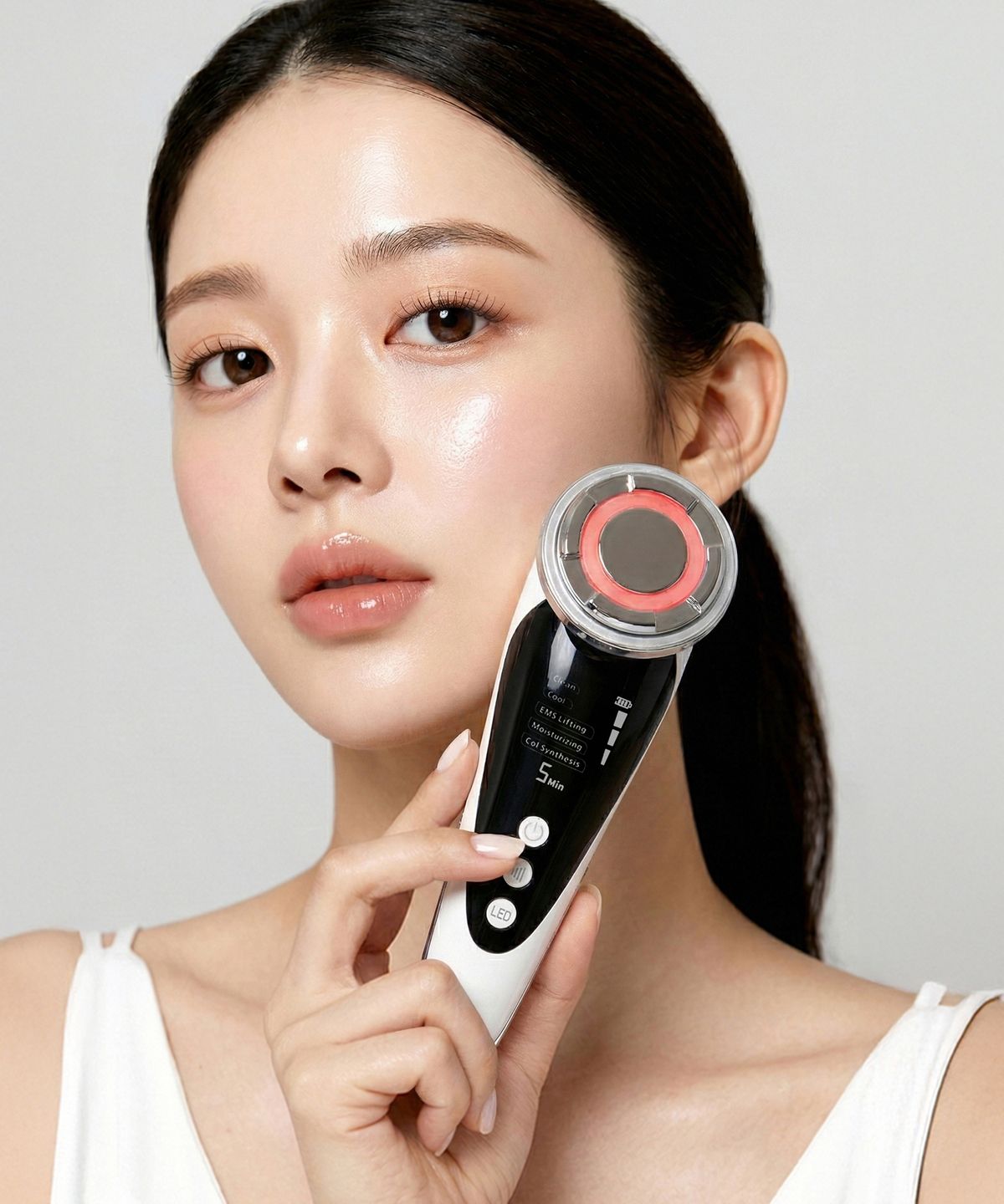 인사이디(INSIDY) 고주파 리프팅 얼굴 마사지기 홈케어 초음파 진동클렌저 IFC-10