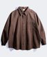 피그먼트 루즈핏 셔츠 다크브라운 SMLS4058