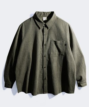 피그먼트 루즈핏 셔츠 진카키 SMLS4058