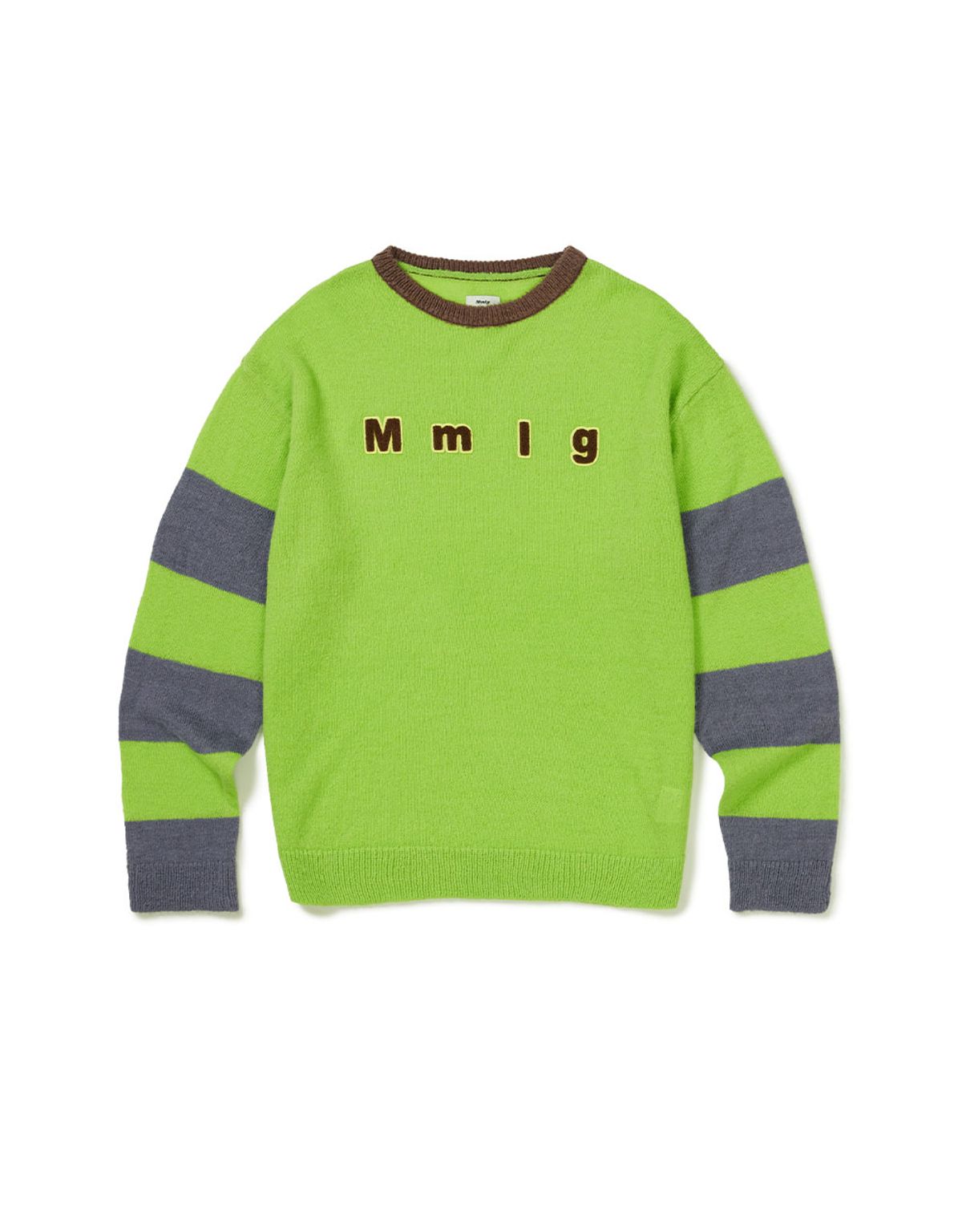 엠엠엘지(MMLG) [Mmlg] STRIPE KNIT (GREEN)