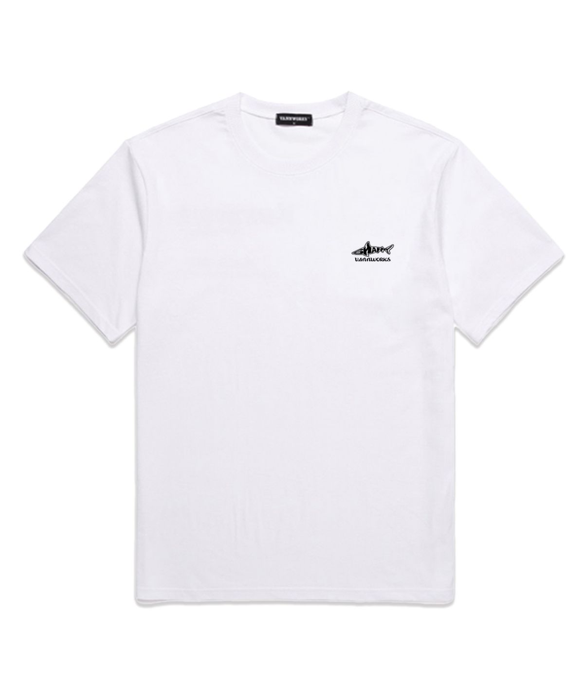 밴웍스(VANNWORKS) MINI SHARK 오버핏 반팔 티셔츠 (VS0053) 화이트
