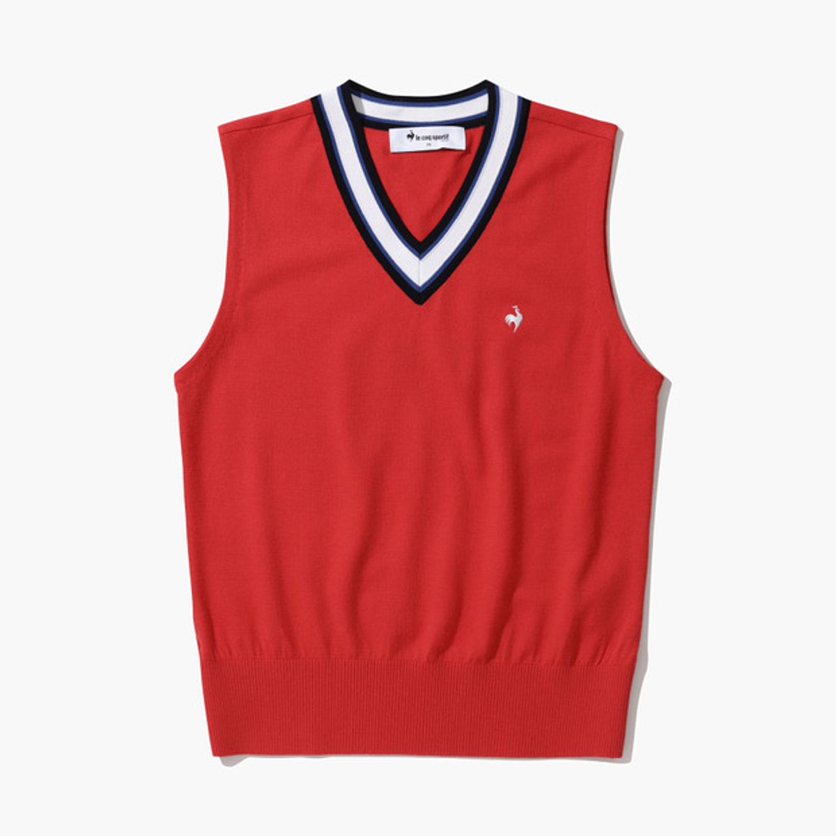 르꼬끄 골프(LECOQ GOLF) 여성 브이넥 풀오버 베스트 (GP122LKV11)