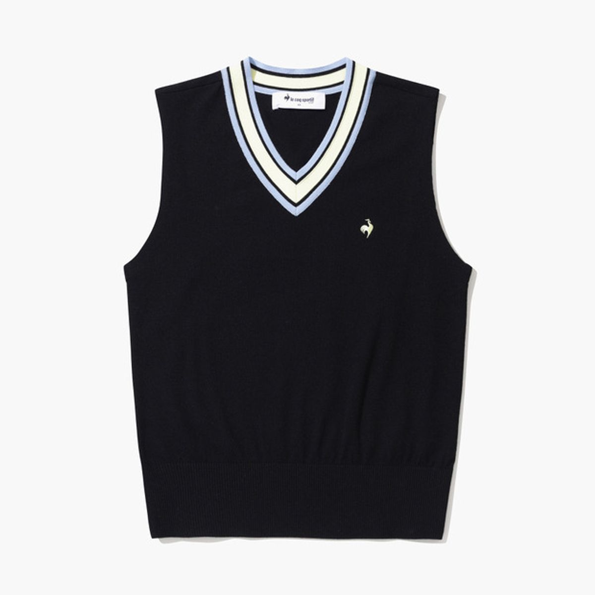 르꼬끄 골프(LECOQ GOLF) 여성 브이넥 풀오버 베스트 (GP122LKV11)