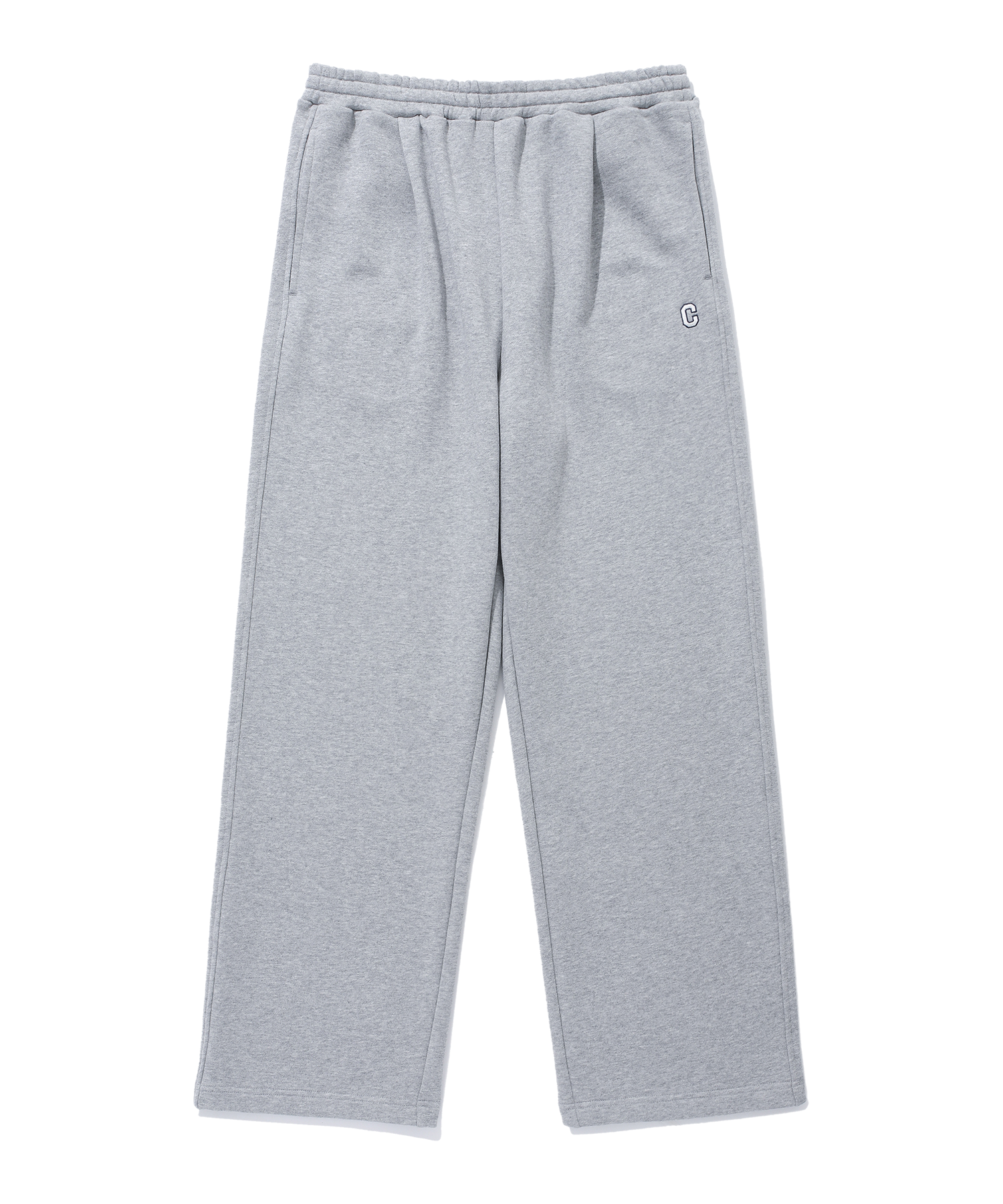 MUSINSA | COVERNAT C Logo Sweat Wide Pants Melange Gray