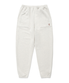C 로고 스웻 와이드 조거 팬츠 오트밀