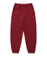 C 로고 스웻 와이드 조거 팬츠 딥 레드