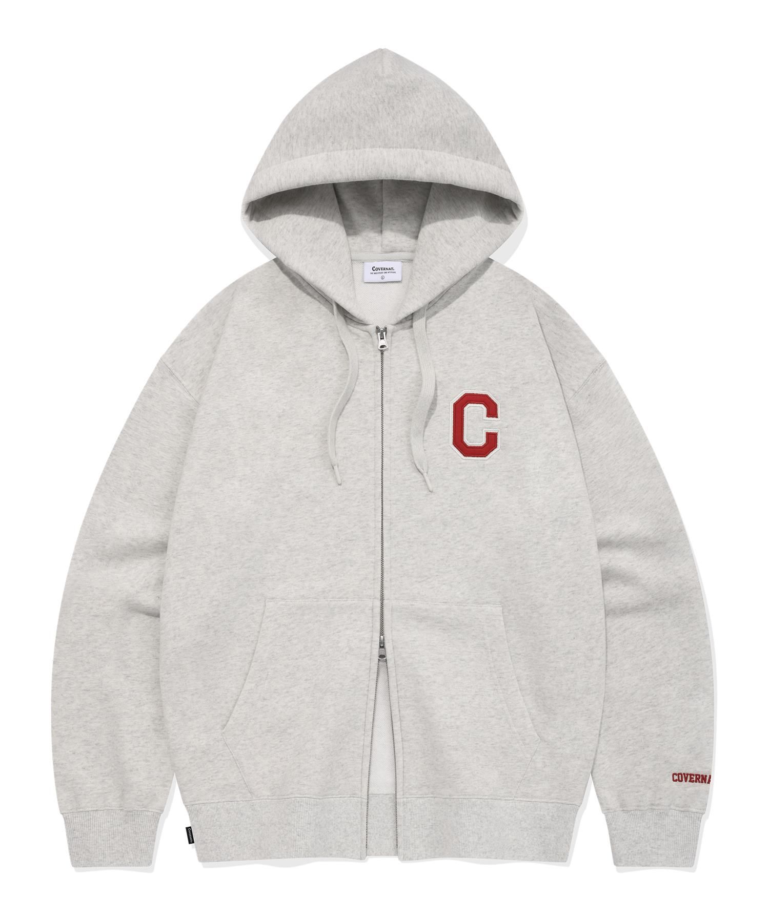 パーカー・フーディ COVERNAT C Logo Hoodie Zip-Up Oatmeal MUSINSA公式 | COVERNAT C Logo Hoodie Zip-Up Oatmeal