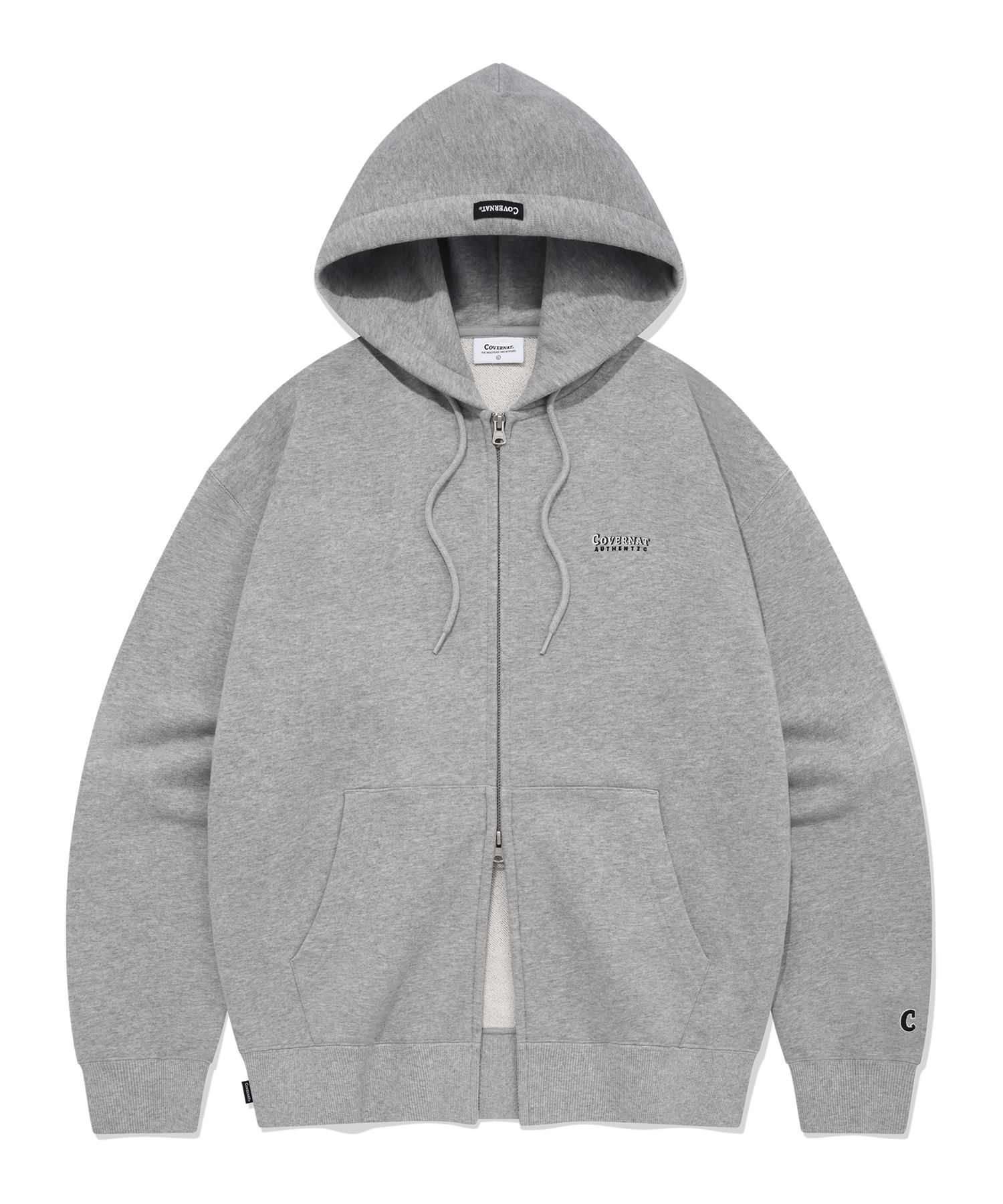パーカー・フーディ COVERNAT Small Authentic Hoodie Melange Gray Covernat Unisex Oversized Small Authentic Logo Hoodie