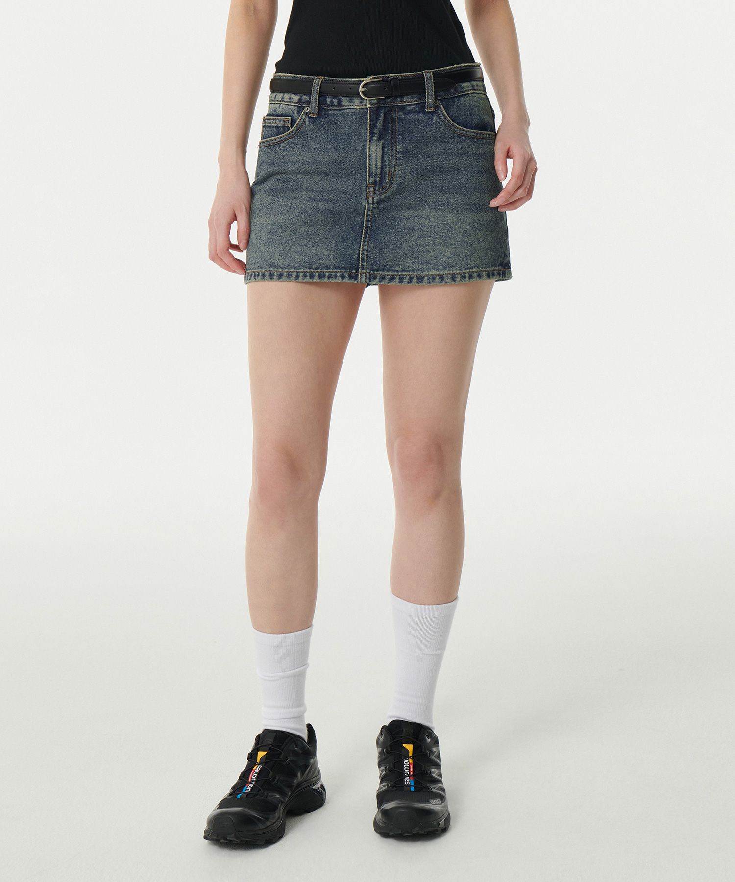 MUSINSA STANDARD ウーマンズ ローライズ デニム ミニスコッツ MUSINSA | MUSINSA STANDARD WOMAN Women's Low Rise Denim Mini