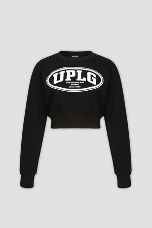 UPLG 심볼로고 크롭 스웻 맨투맨