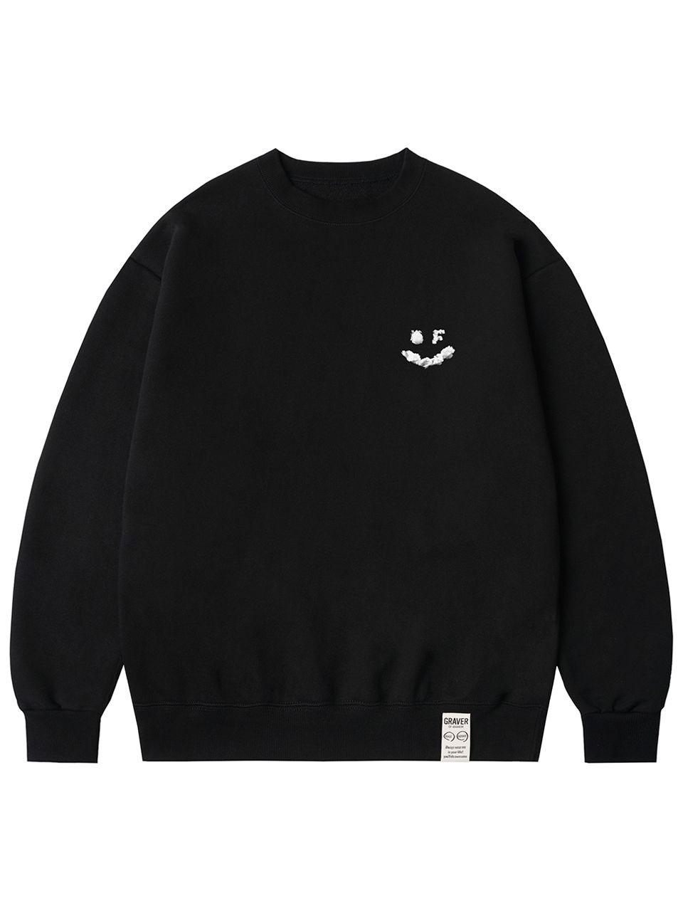 MUSINSA | GRAVER [UNISEX] Small Cloud Drawing Smile