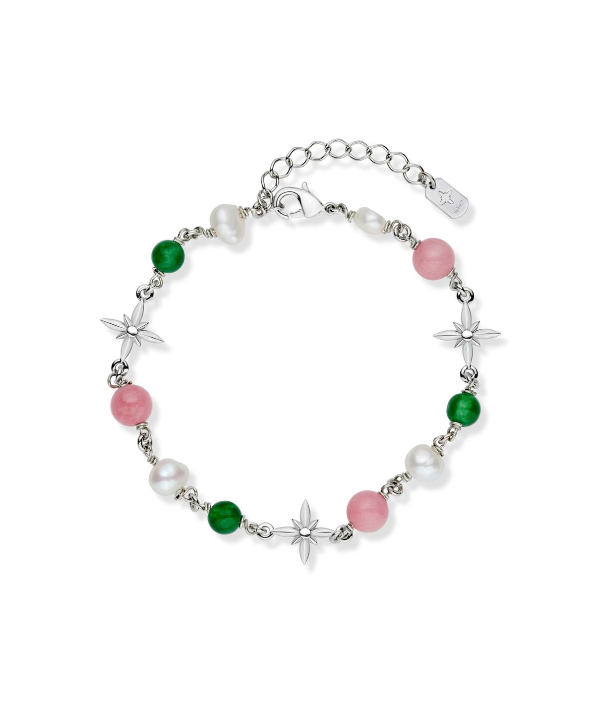 에이지47(AG47) i need. Bracelet-04 Fresh Water Pearl Pink Jade Onyx mixed