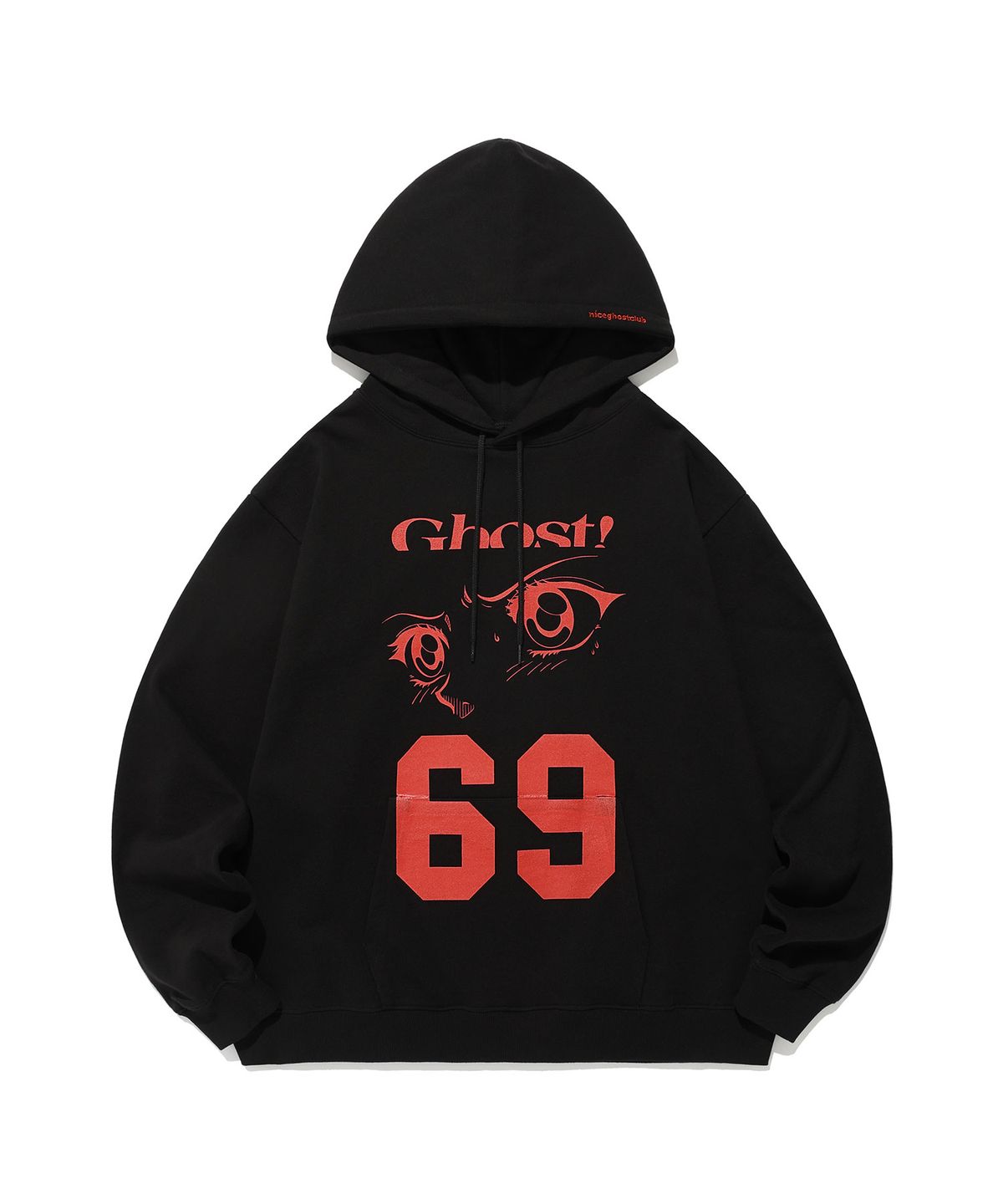 나이스고스트클럽(NICEGHOSTCLUB) NEW COLLEGE HOODIE_BLACK(NG2ESUM404A)