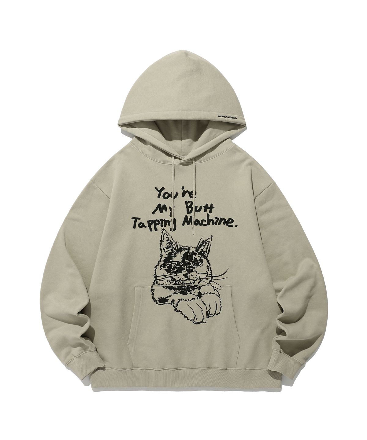 나이스고스트클럽(NICEGHOSTCLUB) MY PET HOODIE_BEIGE(NG2ESUM406A)