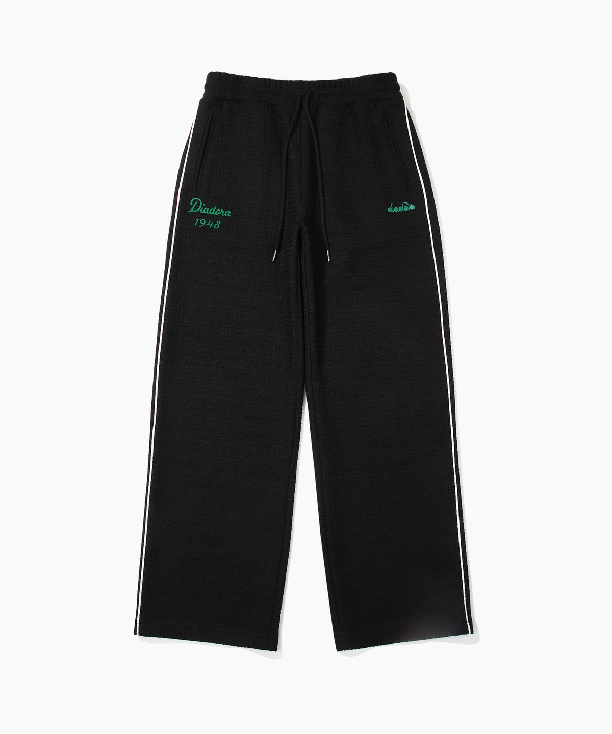 디아도라(diadora) 아티산 트위드 트랙팬츠 BLACK