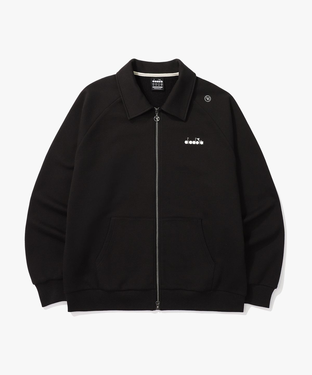 디아도라(diadora) 컴피 스웻 집업 자켓 BLACK