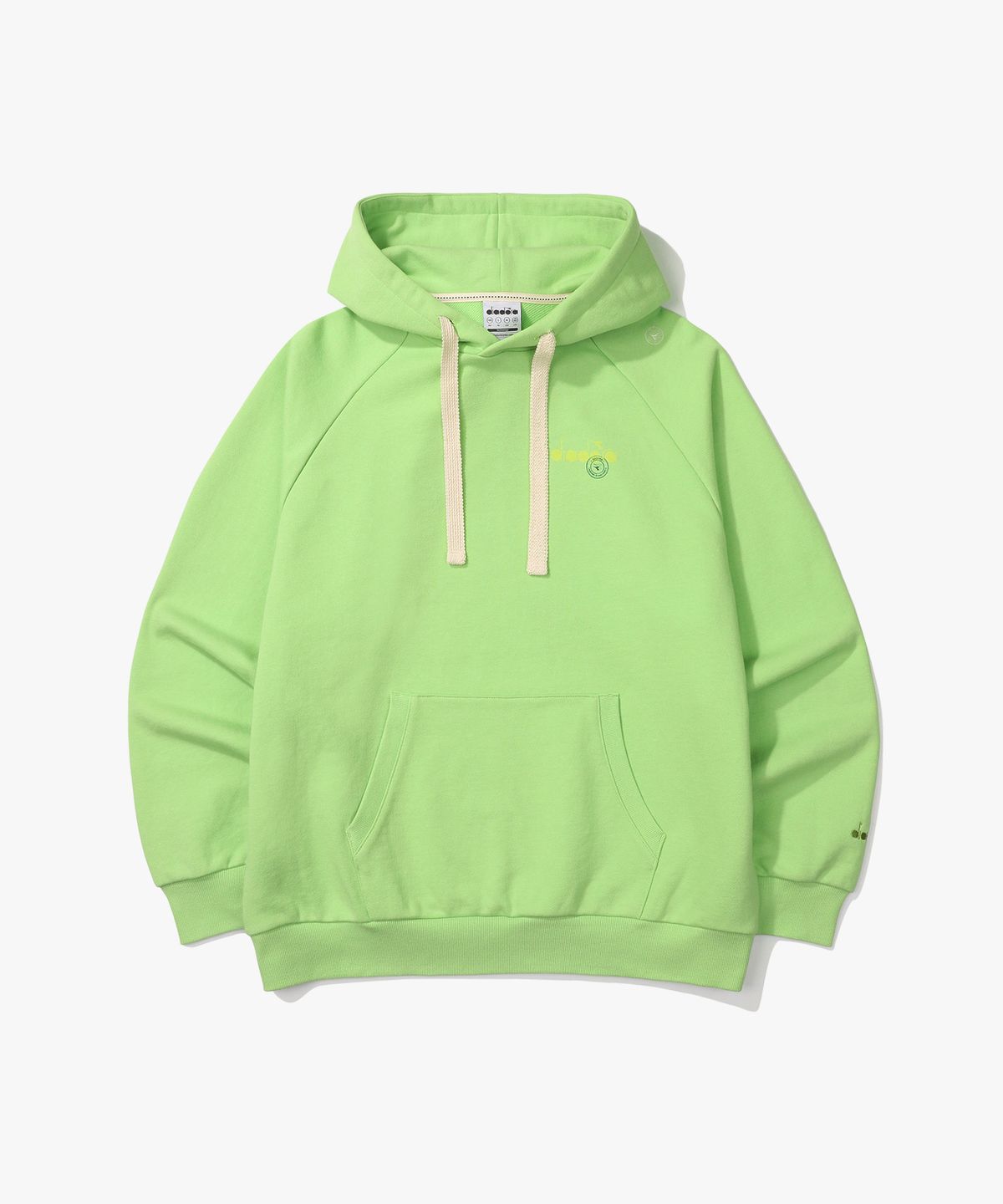 디아도라(diadora) 컴피 후드티셔츠 OLIVE