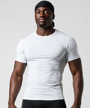 스탠다드 무지 머슬핏 반팔티셔츠