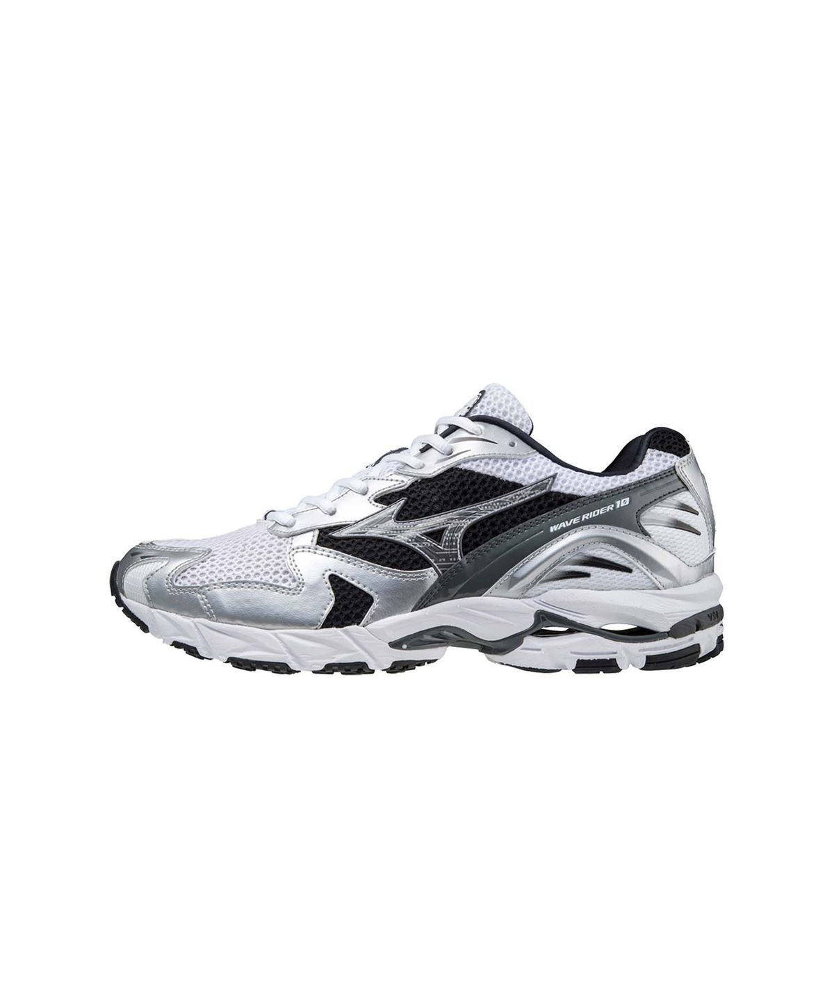 미즈노(MIZUNO) (공용) 웨이브 라이더 10 - 화이트:실버:블랙 / D1GA210405