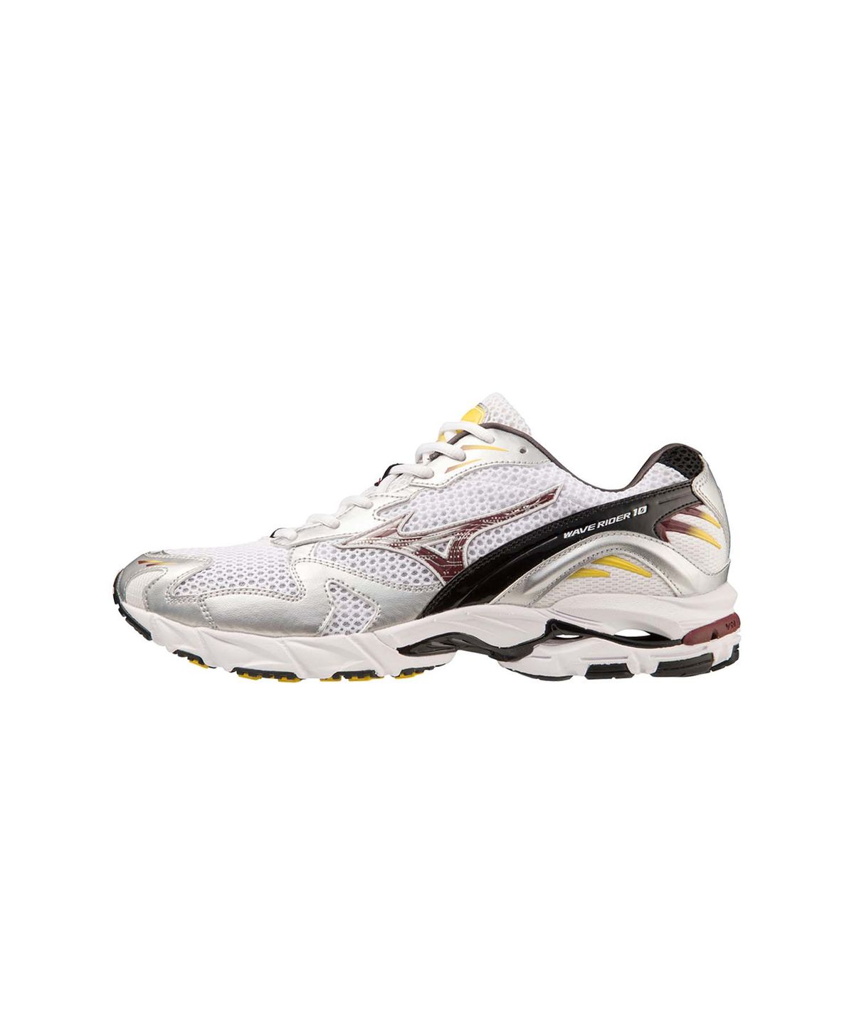 미즈노(MIZUNO) (공용) 웨이브 라이더 10 - 화이트:카베르네:실버 / D1GA210410