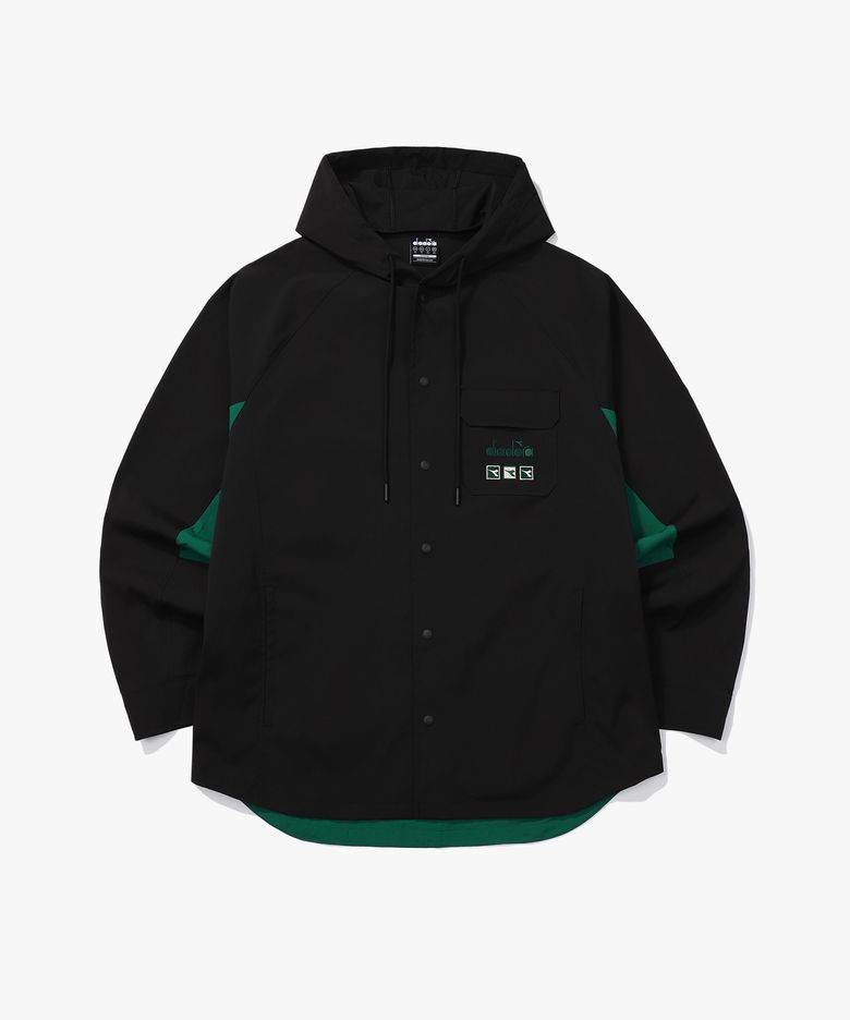 크래프트 후드 셔츠 자켓 BLACK