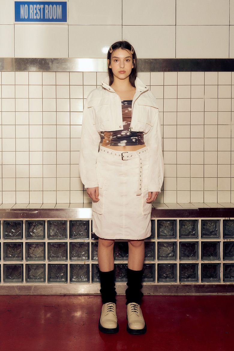 CARGO SKIRT (WHITE)