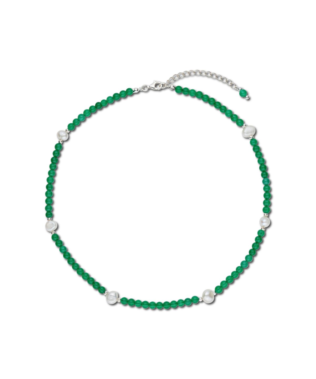 에이지47(AG47) i need. Necklace-12 Green Onyx Fresh Water Pearl  Point