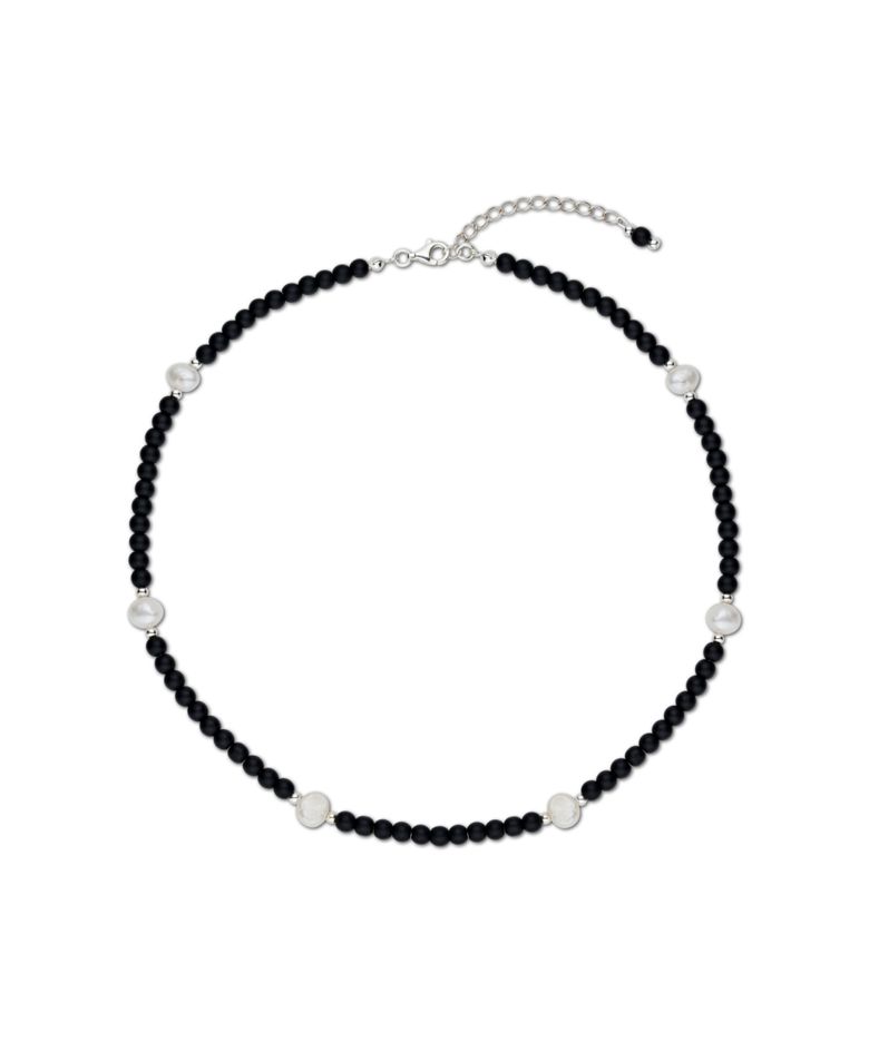 i need. Necklace-11 Black Onyx Fresh Water Pearl  Point