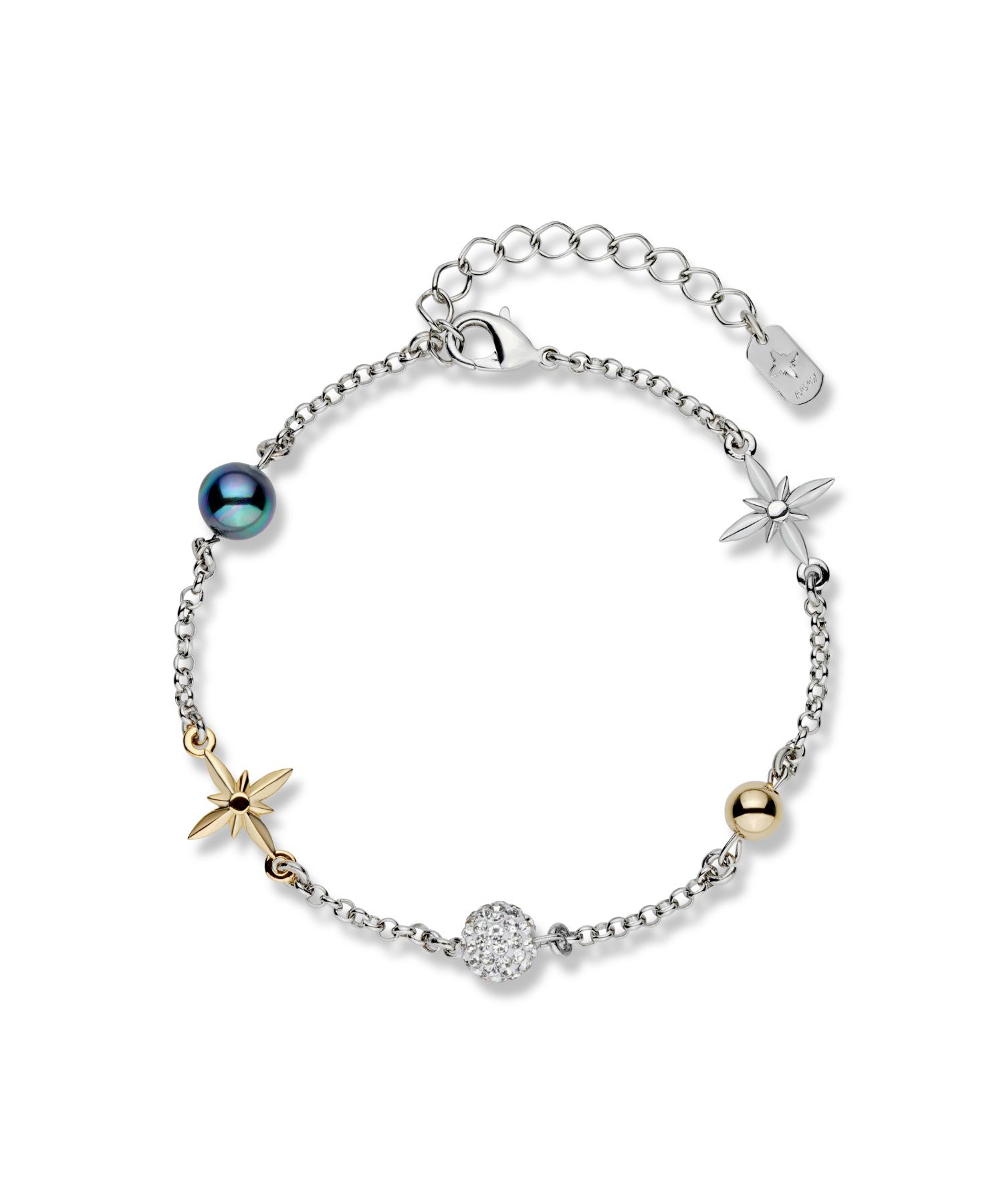 [SCUDO] 25SS-Ethnic Obsidian Onyx Karen 韓国 ブレスレット ガーデン ブラック カレン シルバー / Garden Black Karen