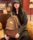 [에어팟파우치세트] Layered backpack _ Brown