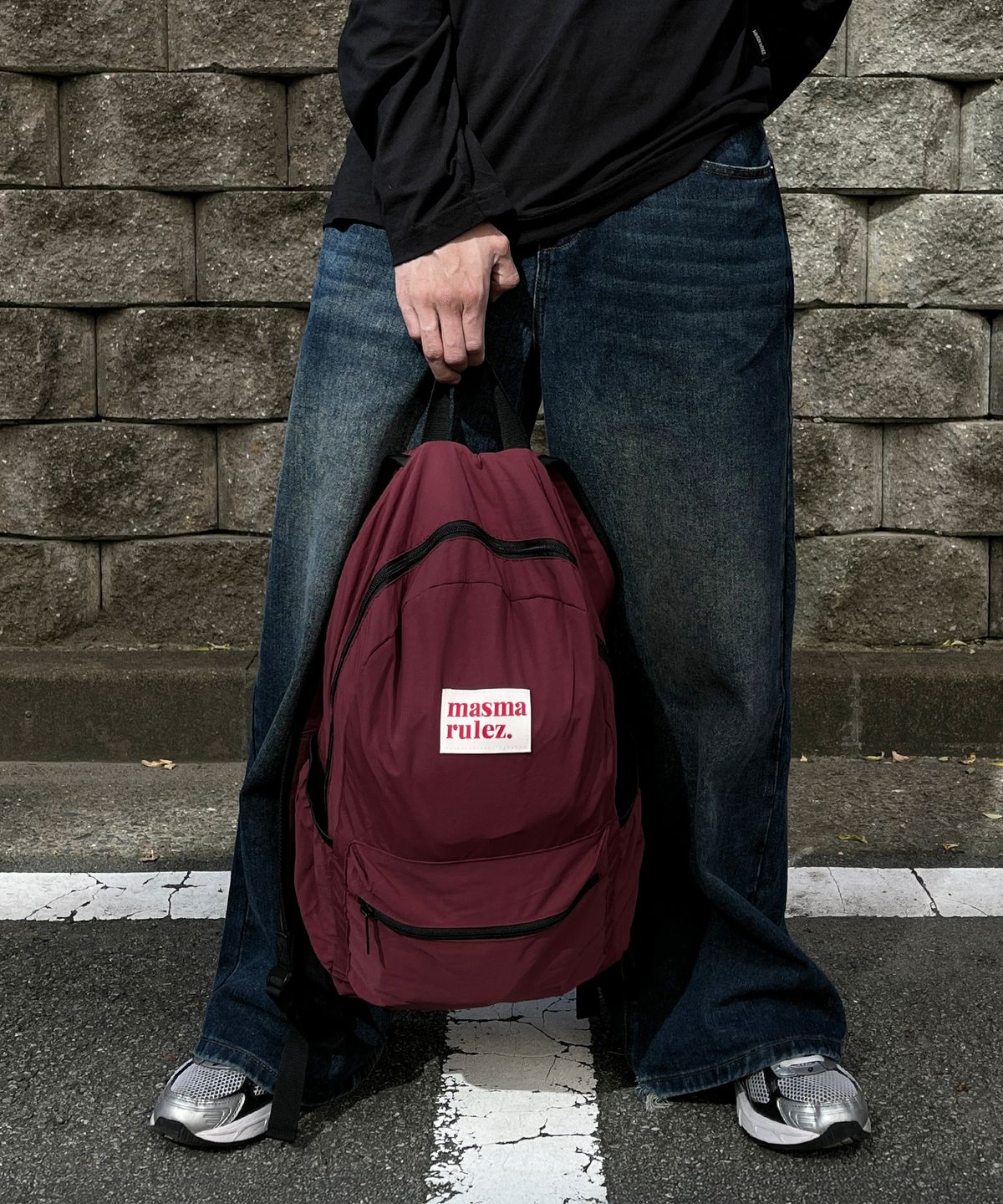 마스마룰즈(MASMARULEZ) Daily backpack_Burgundy