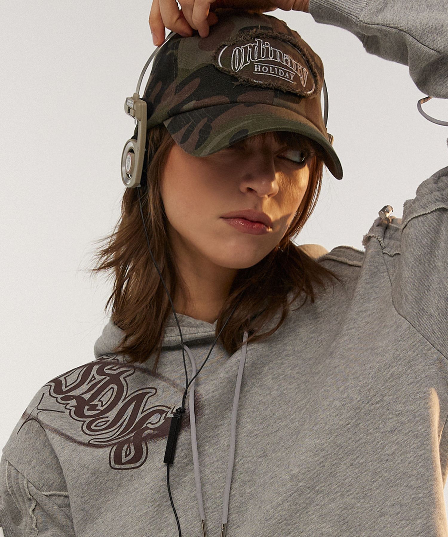 ビンテージ風 キャップ [ORDINARY HOLIDAY] WASHED FRINGE CAP MUSINSA公式 | ORDINARY HOLIDAY Ordinary Washed Fringe Cap [3
