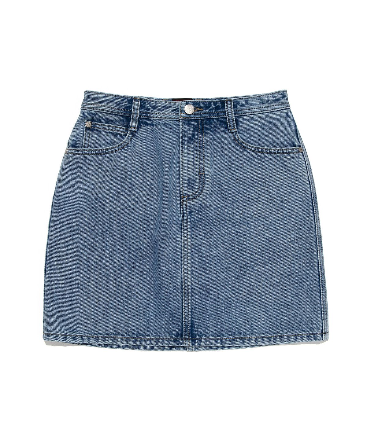 리(LEE) 우먼 데님 미니 스커트 인디고 미듐