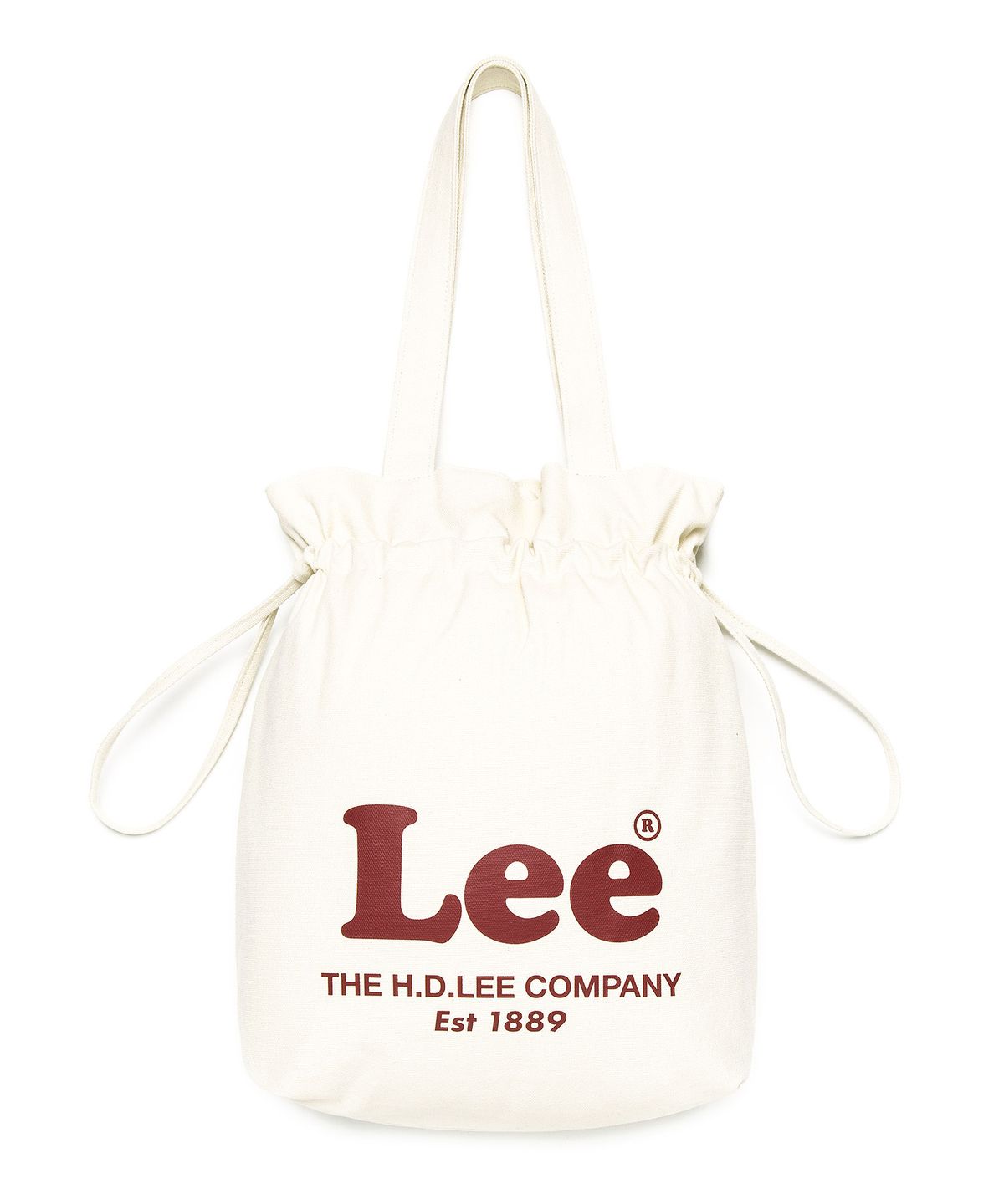 리(LEE) 코튼 스트링 에코백 아이보리