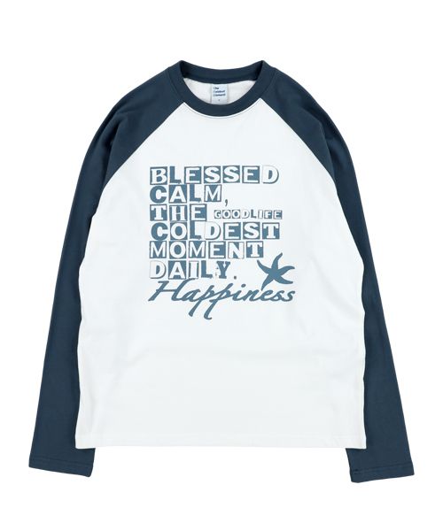 Tシャツ・カットソー THE COLDEST MOMENT TCM type raglan long sleeve navycharcoal MUSINSA | THE COLDEST MOMENT TCM hellz raglan long sleeve