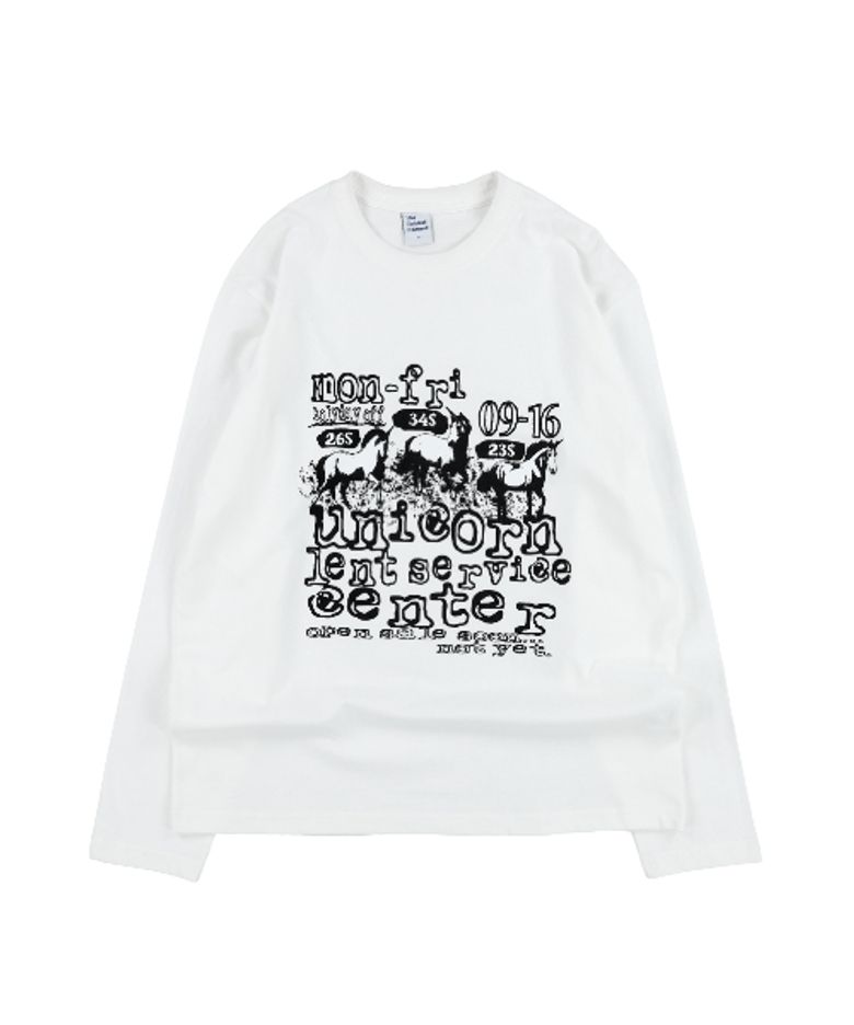 TCM unicorn long sleeve (white/ivory)