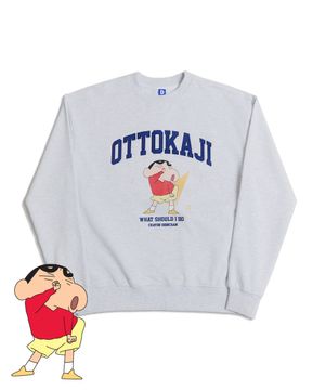 짱구 오또카지 스웨트셔츠 (멜란지그레이)