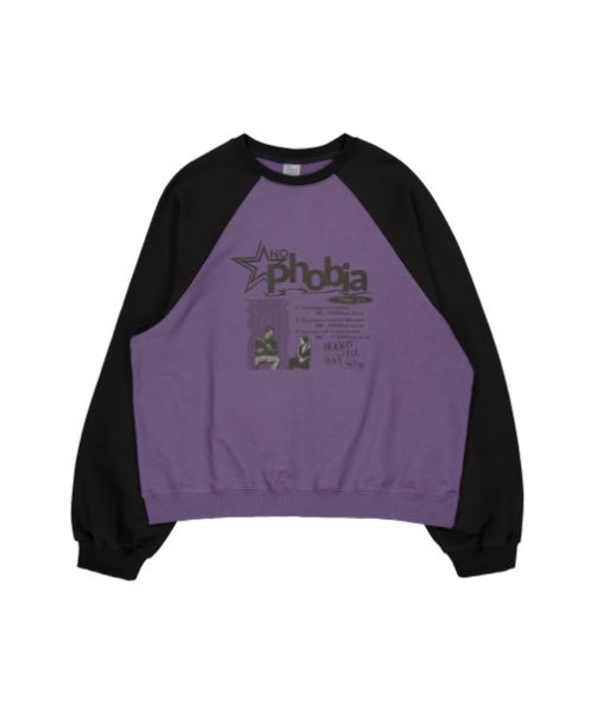 더콜디스트모먼트(THE COLDEST MOMENT) TCM phobia raglan mtm (purple/black)
