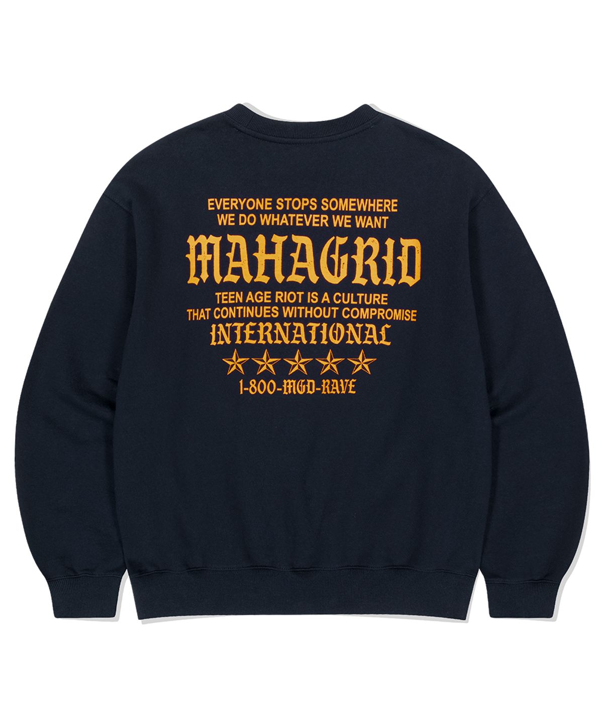 마하그리드(MAHAGRID) INTERNATIONAL SWEATSHIRT NAVY(MG2ESMM452A)