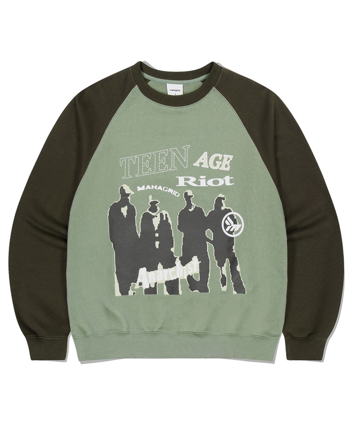 마하그리드(MAHAGRID) ANARCHIST SWEATSHIRT KHAKI(MG2ESMM456A)