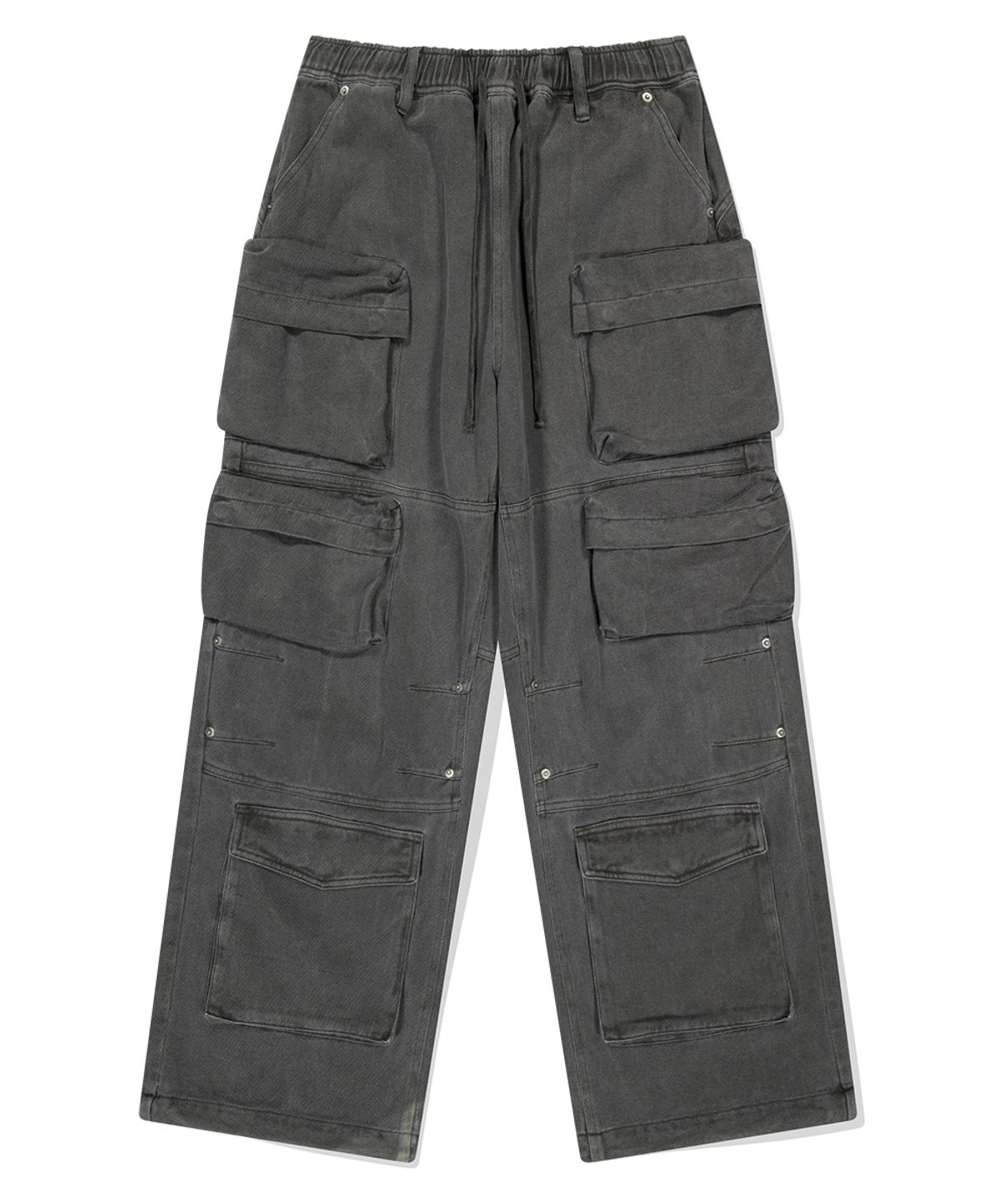 마하그리드(MAHAGRID) OVERDYED UTILITY PANT CHARCOAL(MG2ESMD110A)